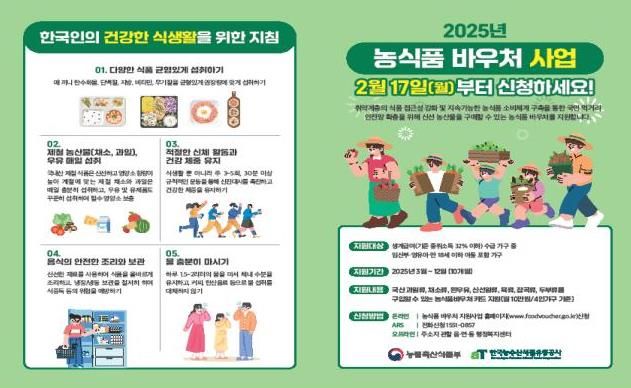 농식품바우처 홍보 리플릿
