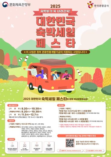 2025년 하반기 숙박세일페스타 포스터